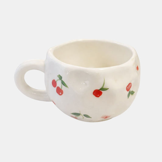 Cherry Mug - White Red