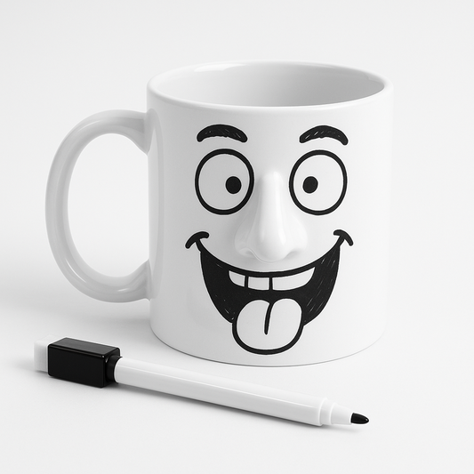 Nico Ceramic Nose Mug - White