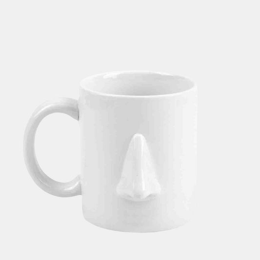 Nico Ceramic Nose Mug - White