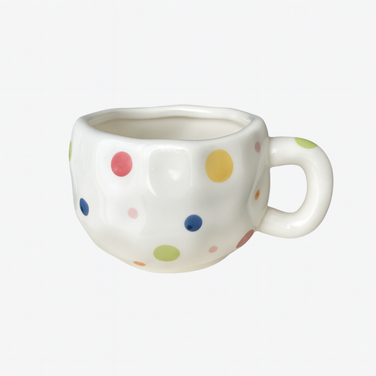 Yuna Ceramic Mug 260ml - Colorful Dots
