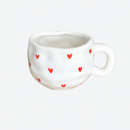 Yuna Ceramic Mug 260ml - Small Heart