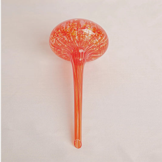 Glass Plant Feeder Mushroom - Fire