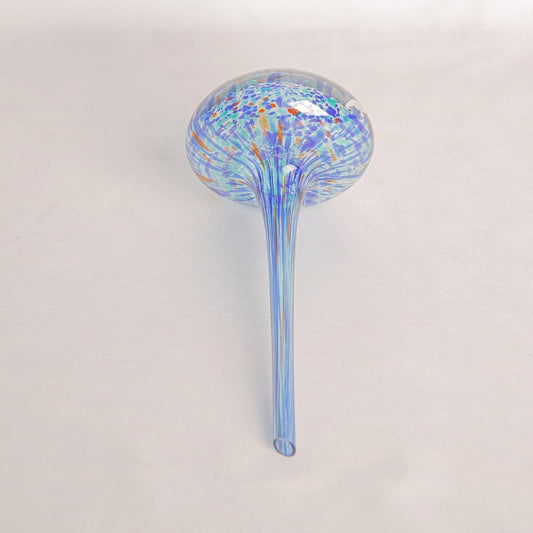 Glass Plant Feeder Mushroom - Blue