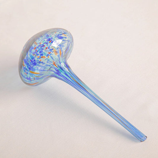 Glass Plant Feeder Mushroom - Blue