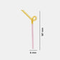 Reusable Glass Straw - Loopy Yellow/Pink