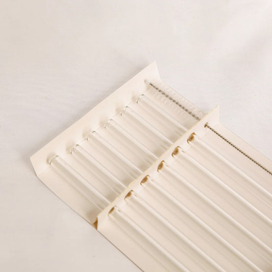 Reusable Glass Straws Set of 6 - Straight Clear