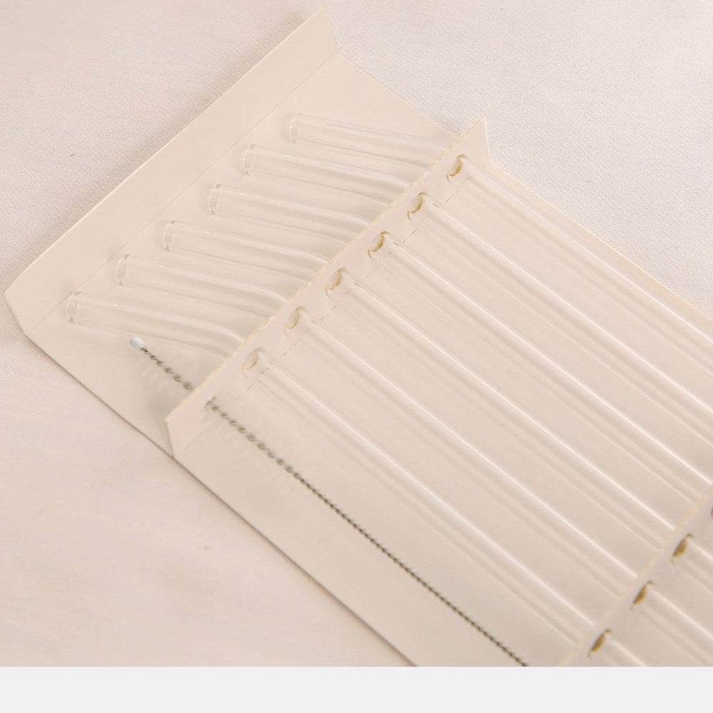 Reusable Glass Straws Set of 6 -  Bend Clear