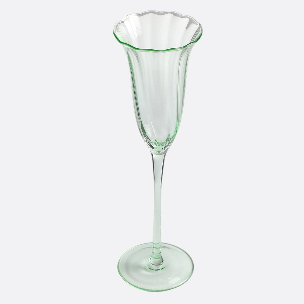Elle Champagne Flute180ml - Light Green