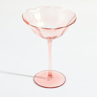 Elle Coupe Glass 200ml - Light Pink