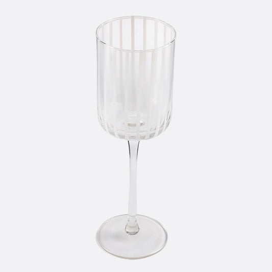 Finn Wine Glass Set 6 - White Stripe