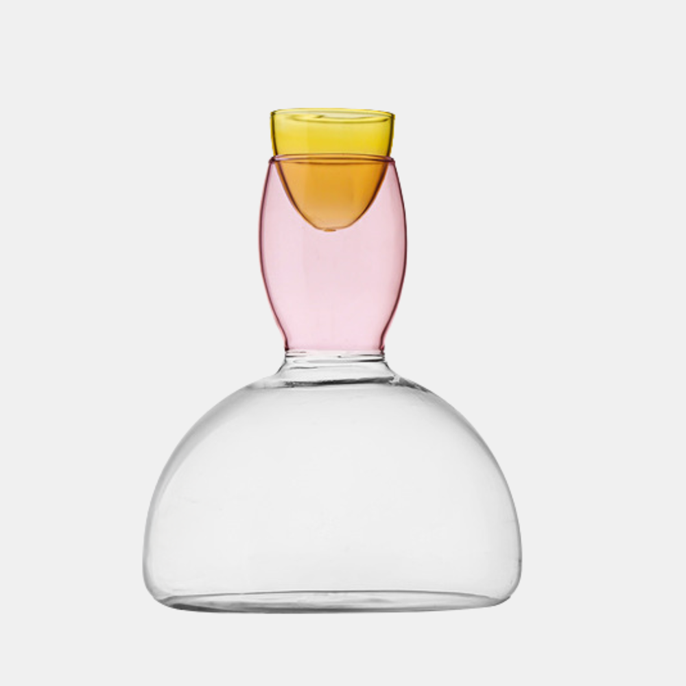 Clancy Glass Carafe 1500ml- Pink