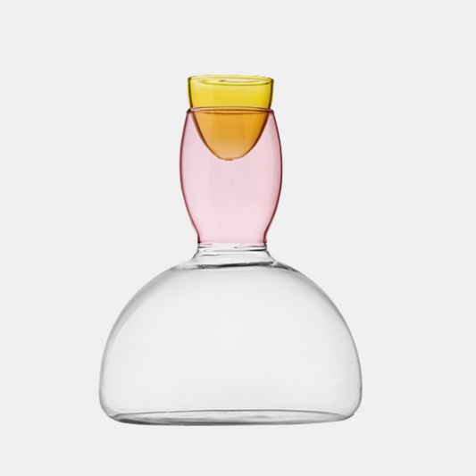 Clancy Glass Carafe 1500ml- Pink