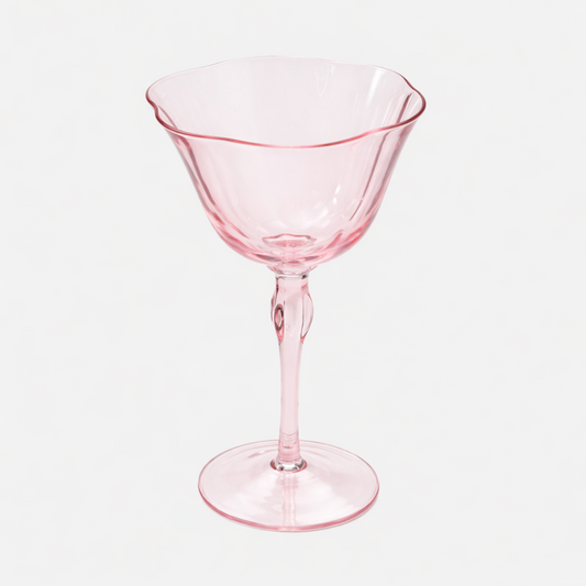 Flint Champagne Coupe Glass - Pink