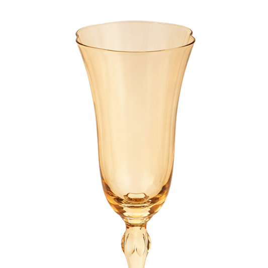 Flint Champagne Flute - Amber