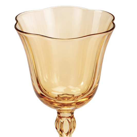 Flint Wine Glass - Amber
