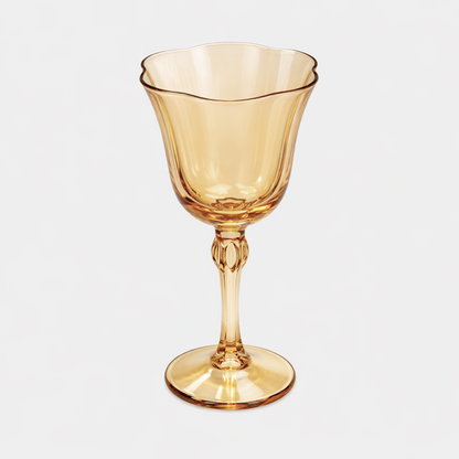 Flint Wine Glass - Amber