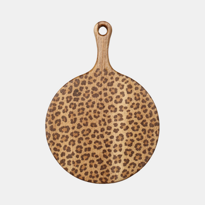 Wooden Animal Print Board - Round