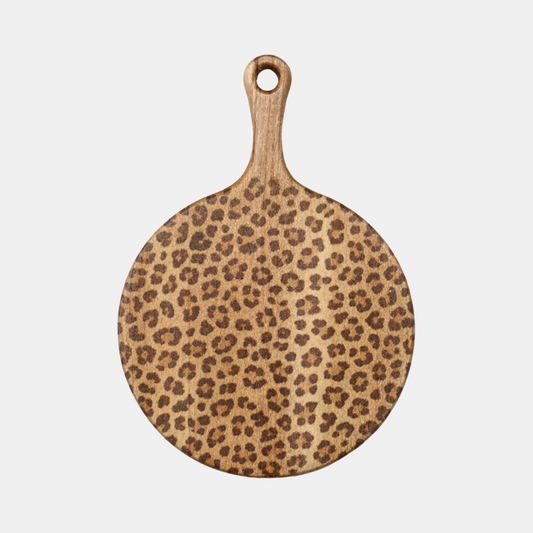 Wooden Animal Print Board - Round