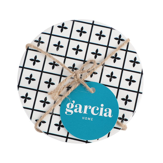 Zion Round Ceramic Coaster S4