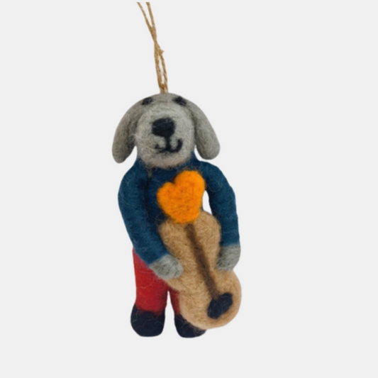 Decoration Felt - Blue - Musician Pup