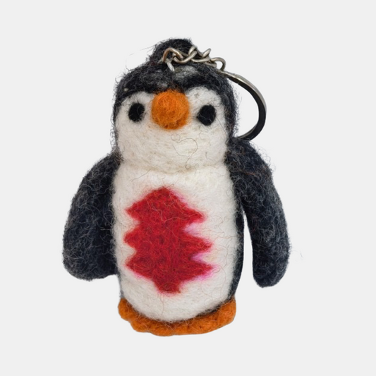 Decoration Felt - White - Penguin