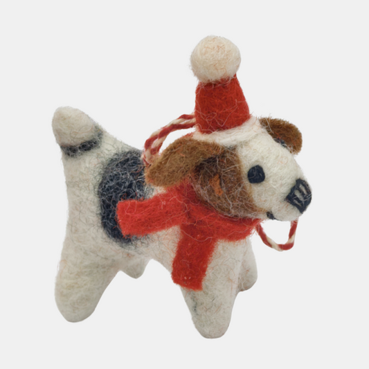 Decoration Felt - Christmas Pup