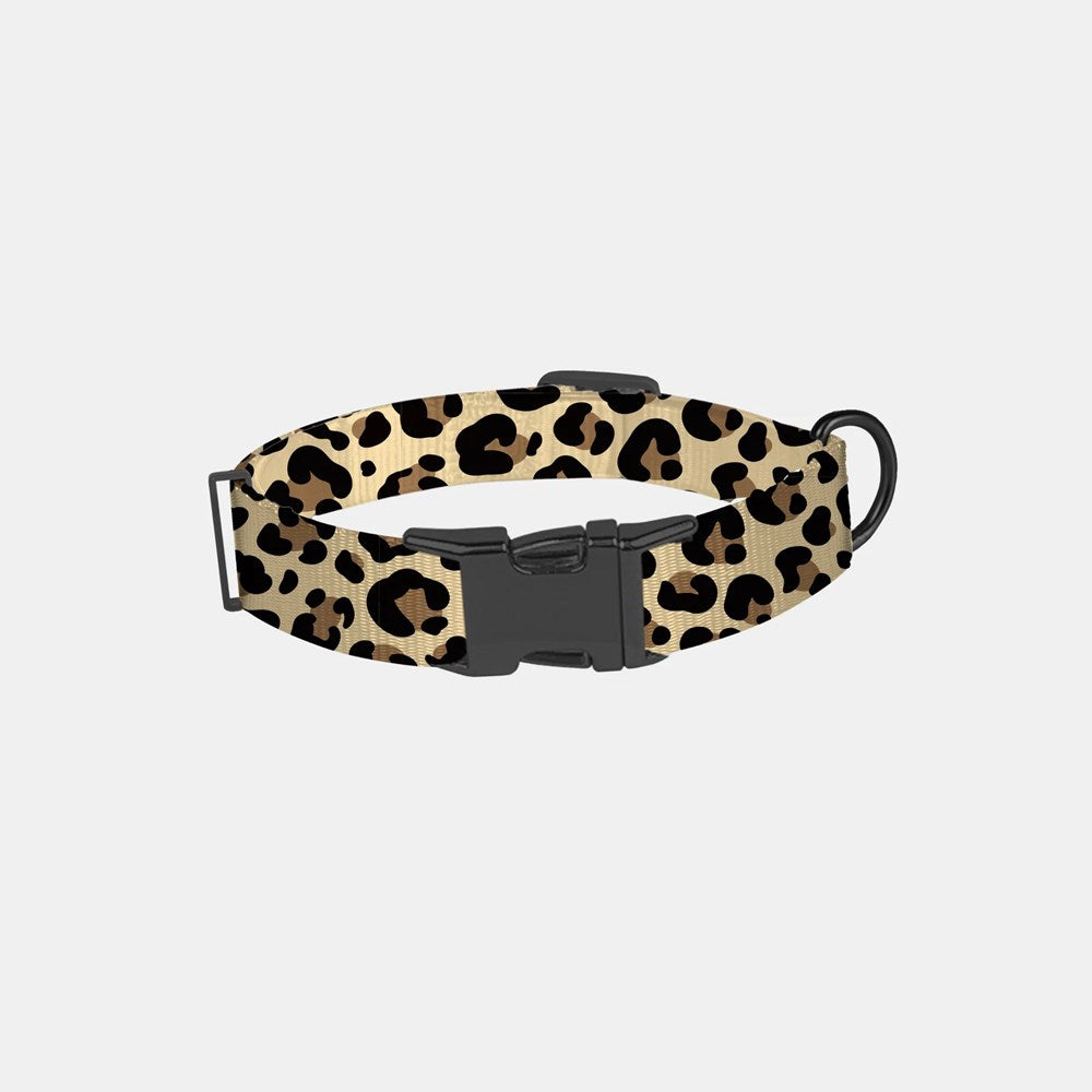 Pet Collar Animal Print Brown/Black - Small