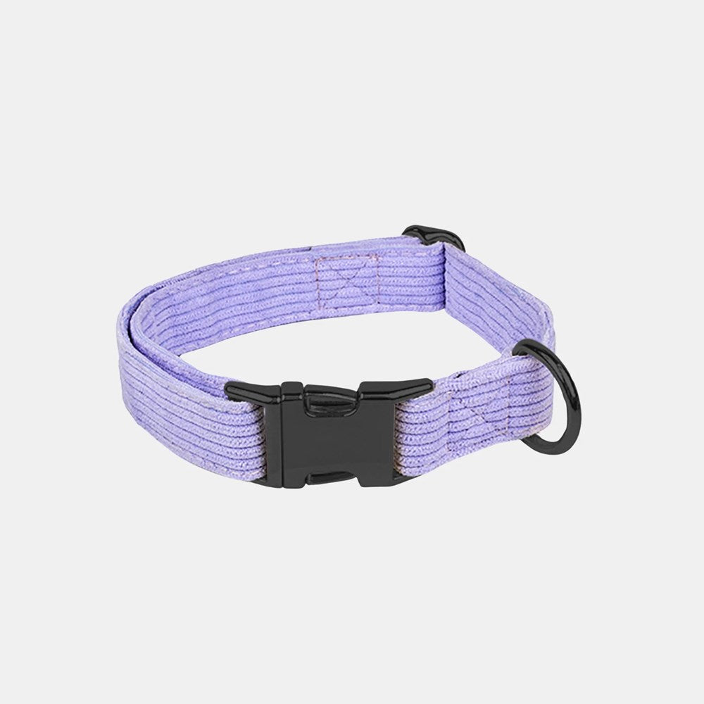 Pet Collar Cordroy Lilac - Medium