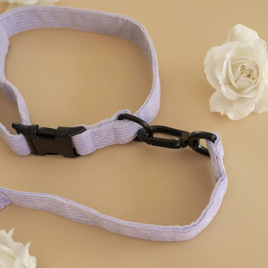 Pet Leash Cordroy Lilac - Medium