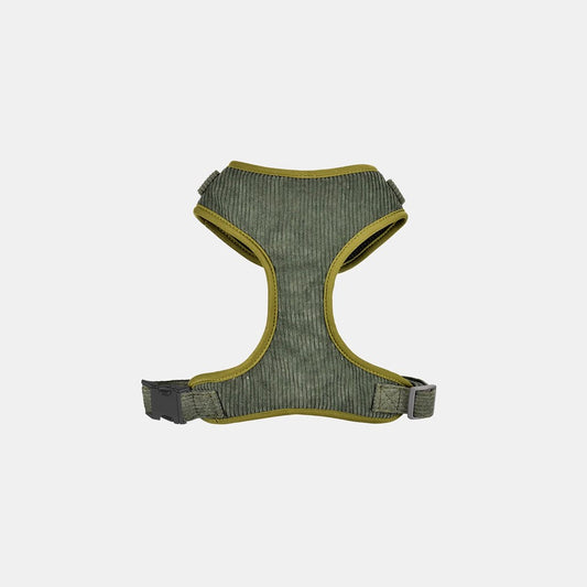 Pet Harness Cordroy Green - Small