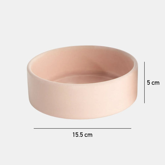 Pet Bowl Medium - Dusty Rose Matt