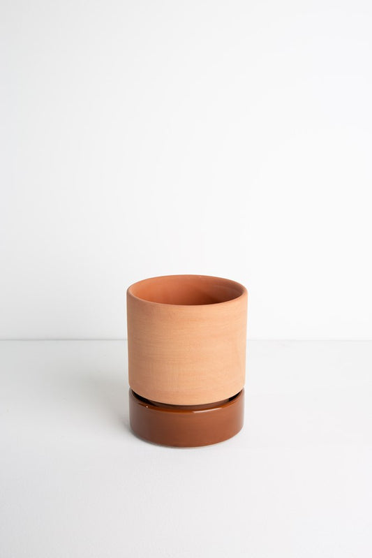 BULK S6 Grace Planter Medium - Rose Terracotta and Soil