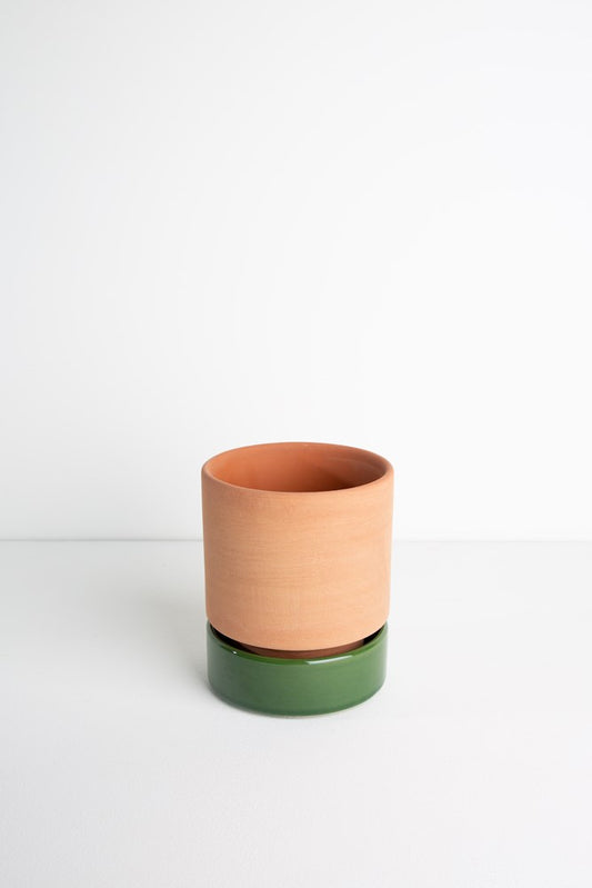 BULK S6 Grace Planter Medium -  Rose Terracotta and Olive