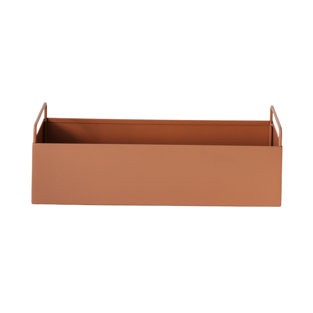 Metal Planter Box - Terracotta – Saffron Inc