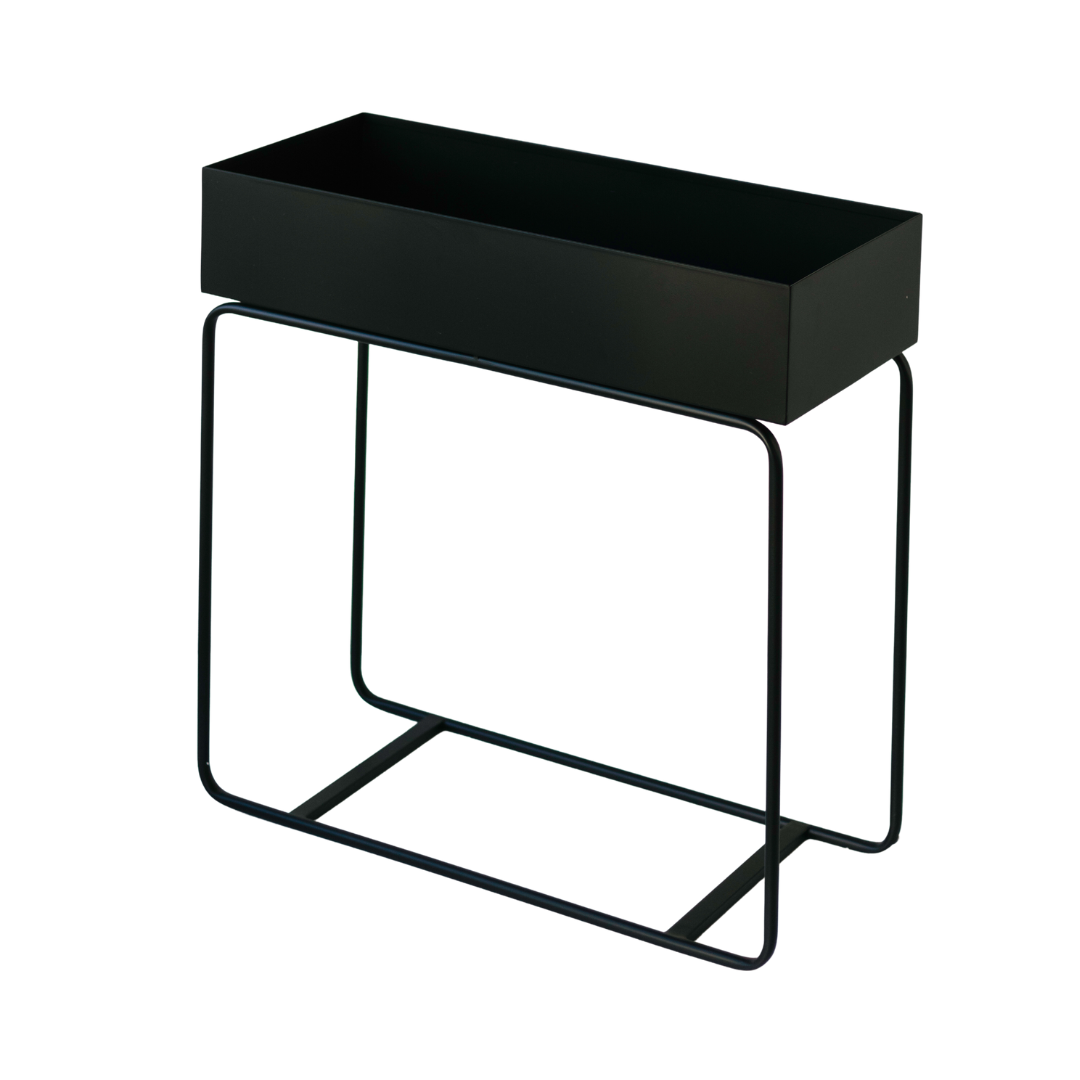 Metal Planter Tall - Black PREORDER