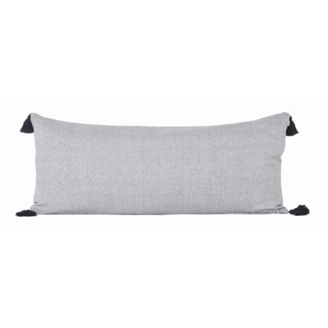 Herringbone Long Cushion Dark Slate 40x90
