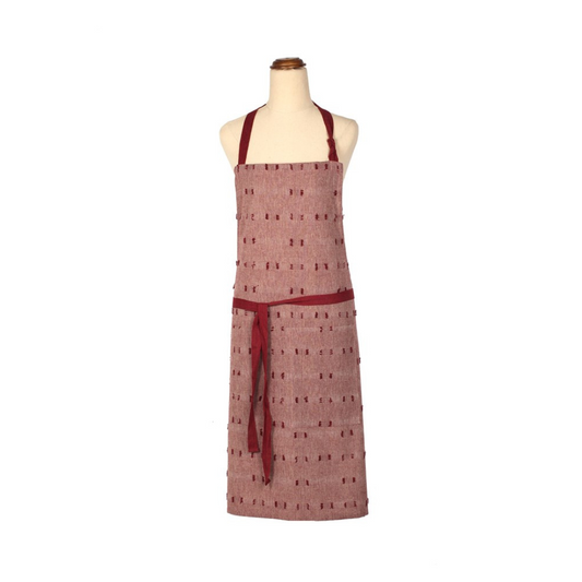 Tuft Apron Ruby
