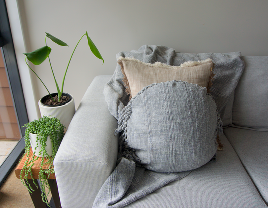 Round Kubu Cushion Slate