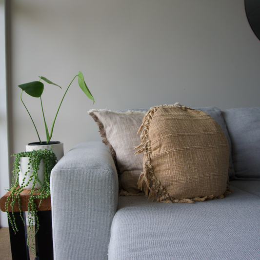 Round Kubu Cushion Honey