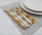 Pin Stripe Placemat S/4 Charcoal