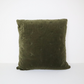 MASON BEE VELVET CUSHION OLIVE GREEN 60x60