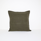 CLASSIC LINEN CUSHION OLIVE GREEN 50x50