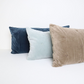 MASON BEE VELVET BREAKFAST CUSHION NAVY 30x60