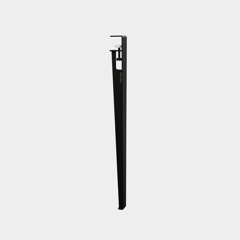 Metal Legs Long Single - Black