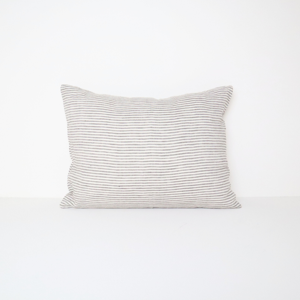 LINEN STRIPE CUSHION STORM 50X40