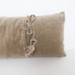 MASON BEE VELVET BREAKFAST CUSHION STONE 30x60