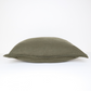 CLASSIC LINEN CUSHION OLIVE GREEN 50x50