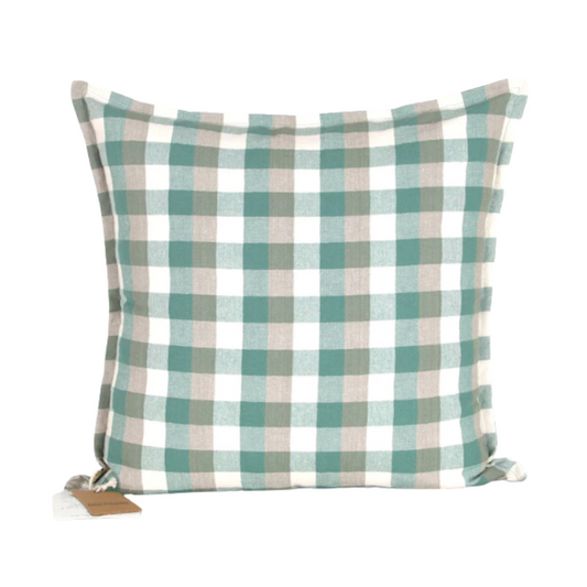 Double Check Cushion Aqua Storm 50x50cm