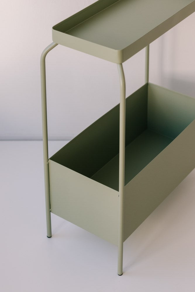 Metal Planter Stand - Sage Green