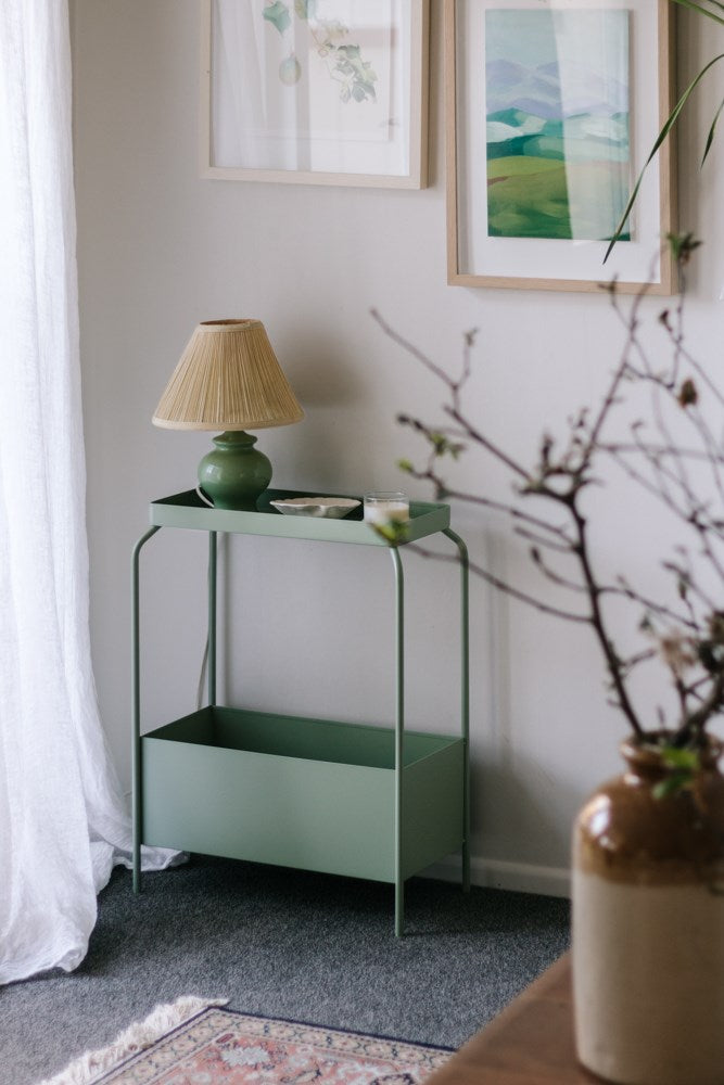 Metal Planter Stand - Sage Green